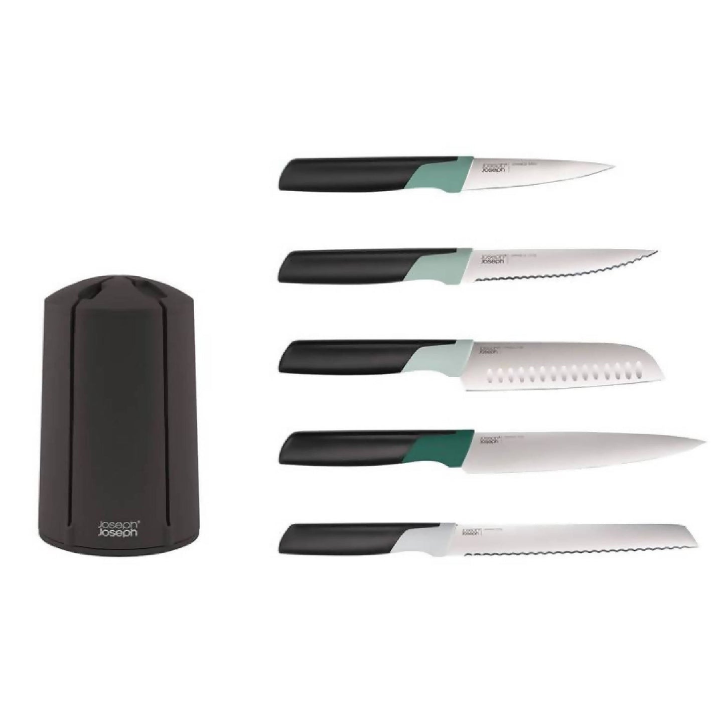 Set 5 Cuchillos Elevate Carrusel Salvia Joseph Joseph5#Negro