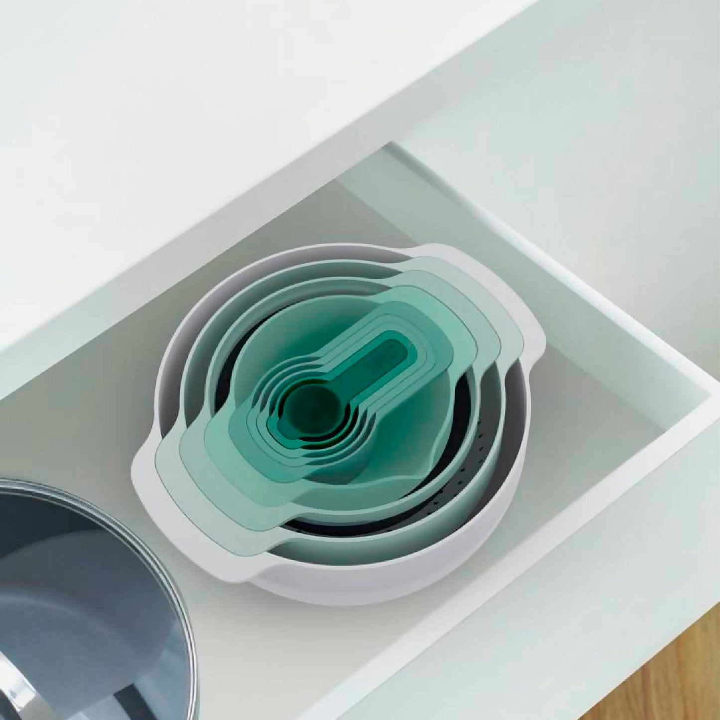 Set Bowls Nest Salvia 9 Pzs Joseph Joseph5#Verde