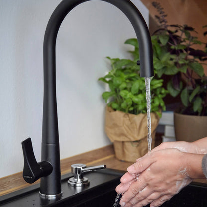 Grifería Gota Pull Out Black Schock2#Negro