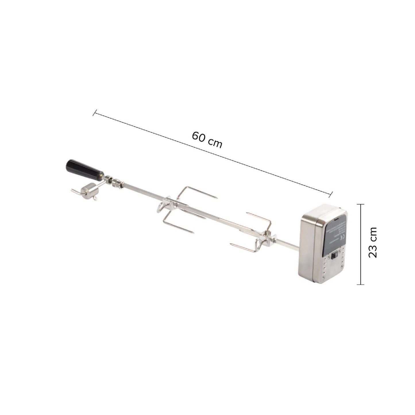 Spiedo a Pilas 60 cm Bosca2#Acero