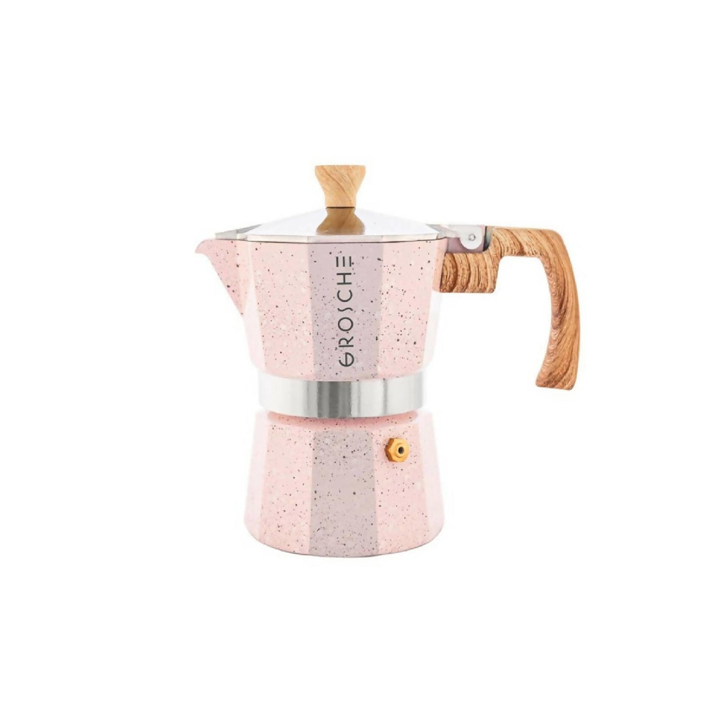 Cafetera Moka Stone 3 Tazas Grosche1#Rosado