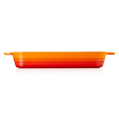 Fuente Rectangular 32 Cm Le Creuset4#Naranjo