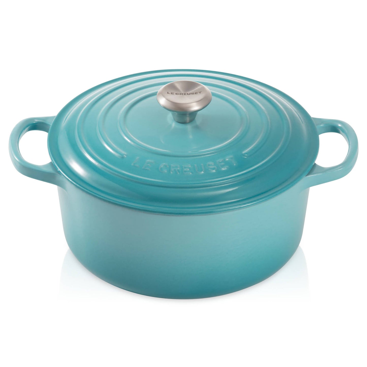 Cocotte Redonda 24 Cm Le Creuset4#Turquesa
