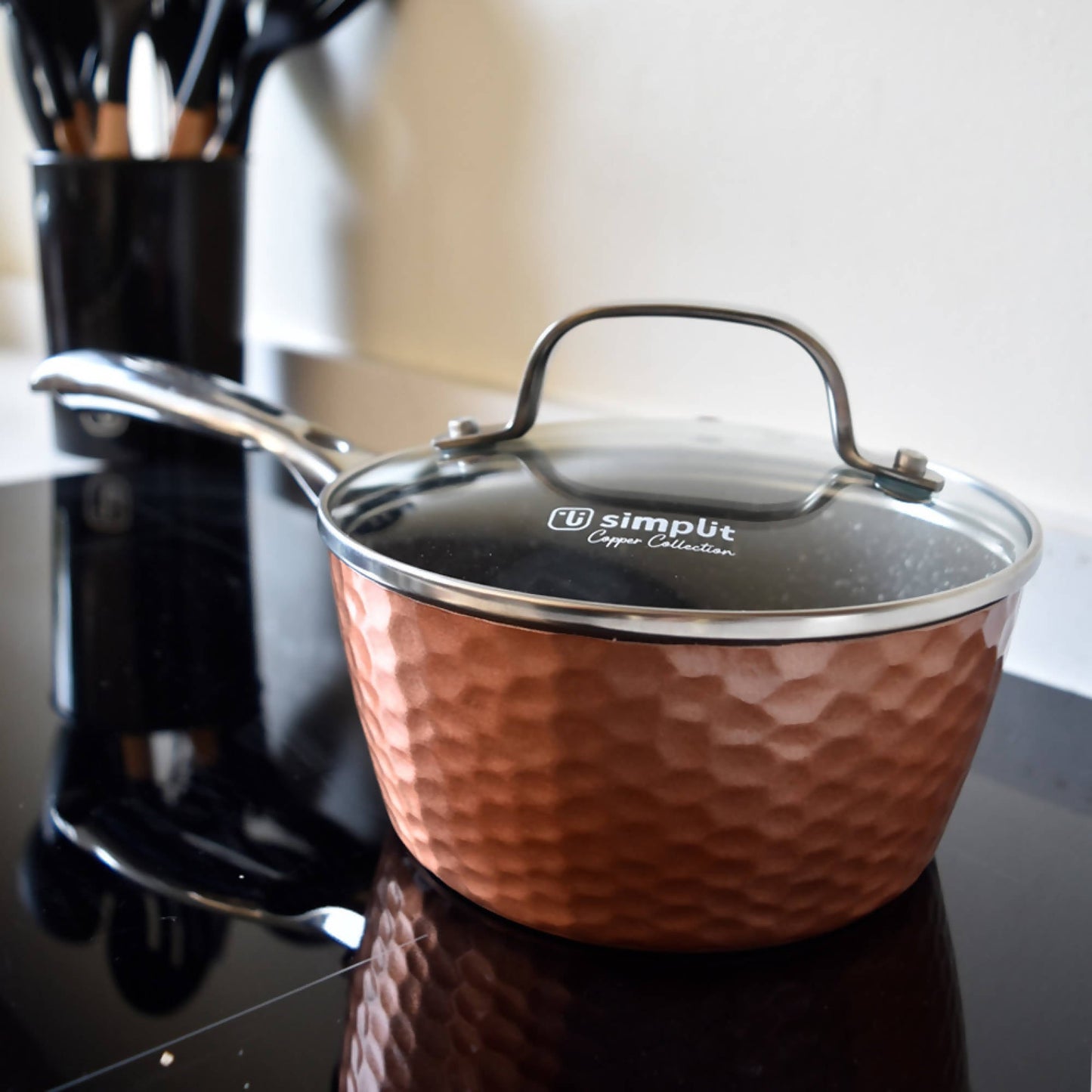 Batería de Cocina Antiadherente Copper 7 Pzs Simplit2#Cobre