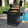 Parrilla Gas 4 Quemadores + Sellador Lateral KE-P13654-N Kenmore.2#Negro