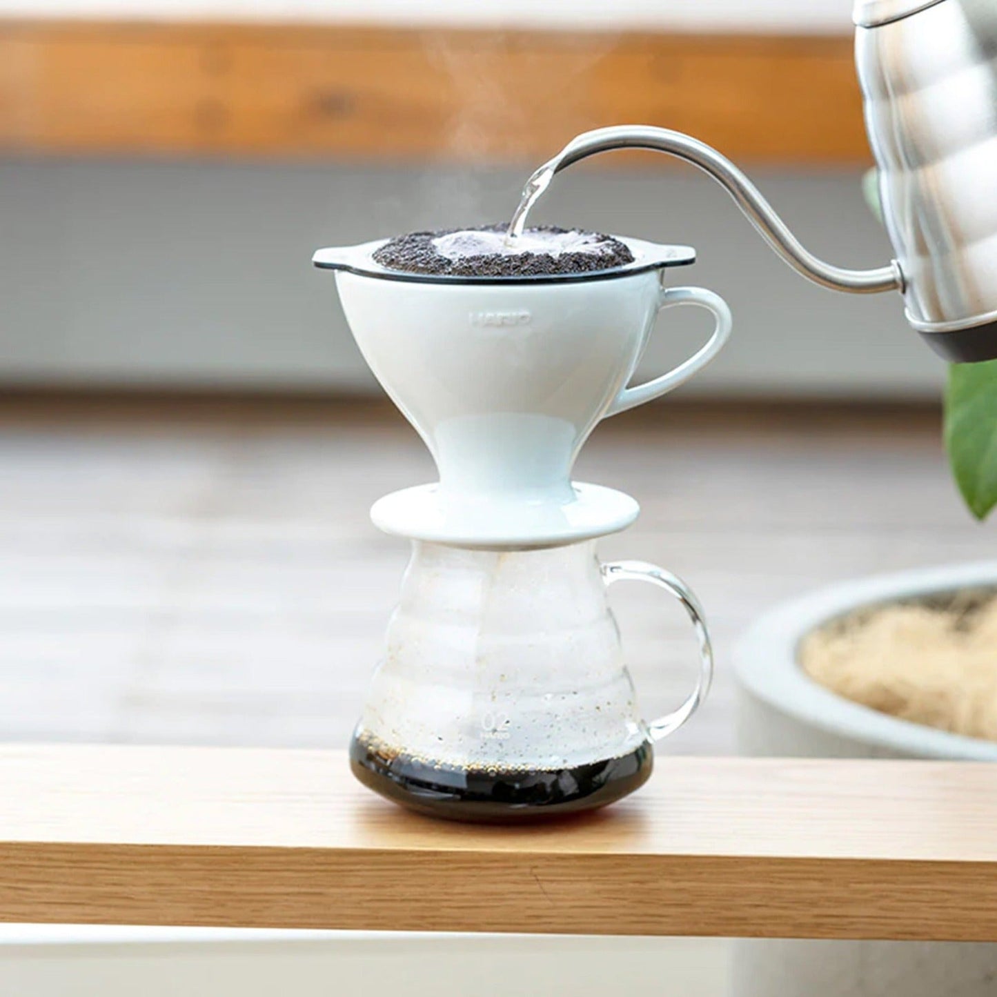 W60 Dripper Hario3#Blanco