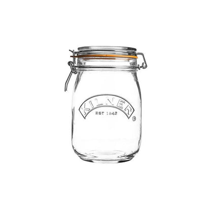 Set 2 Frascos Redondos con Cierre Clip 1 Lt Kilner2#Sin Color