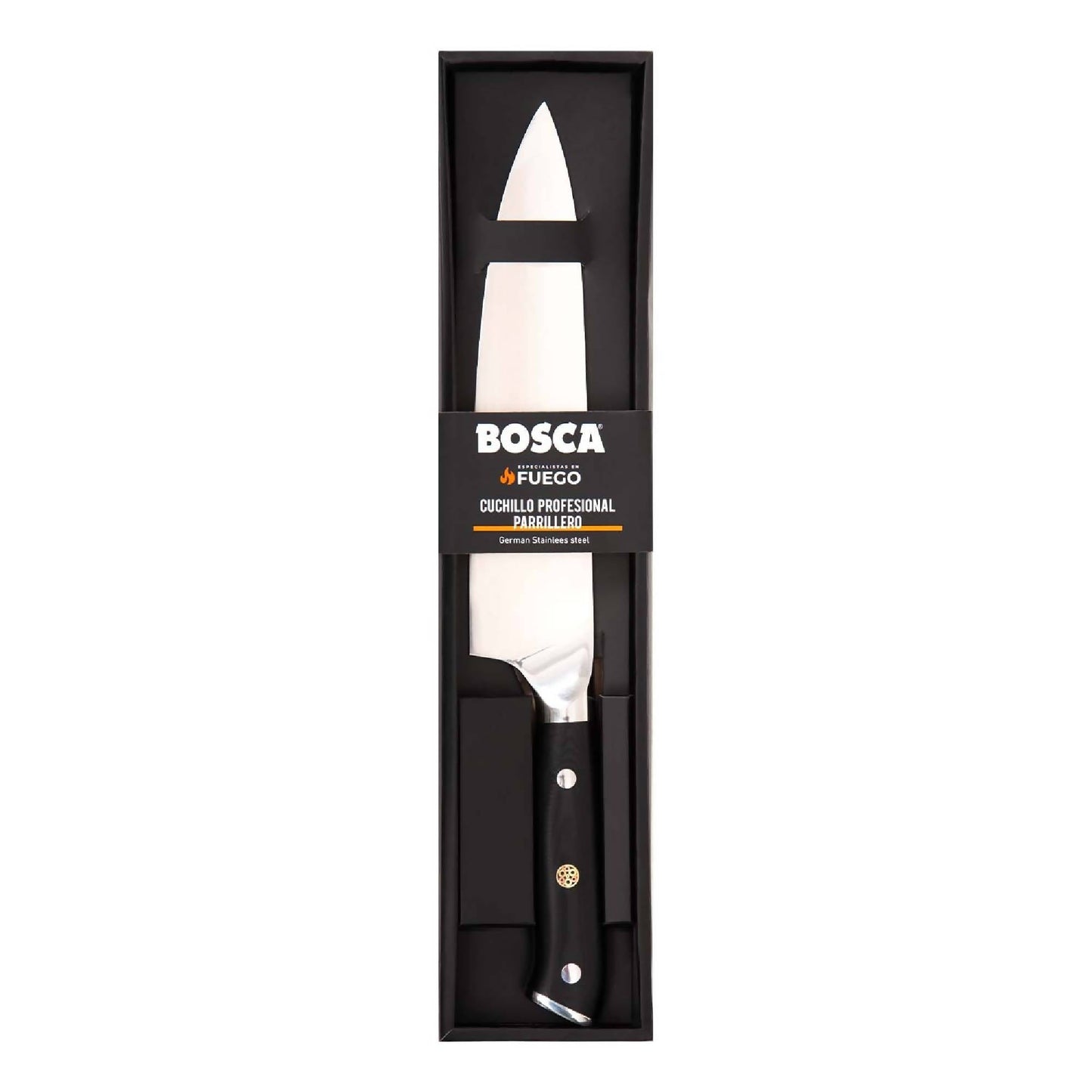 Cuchillo Profesional Parrillero Bosca1#Negro