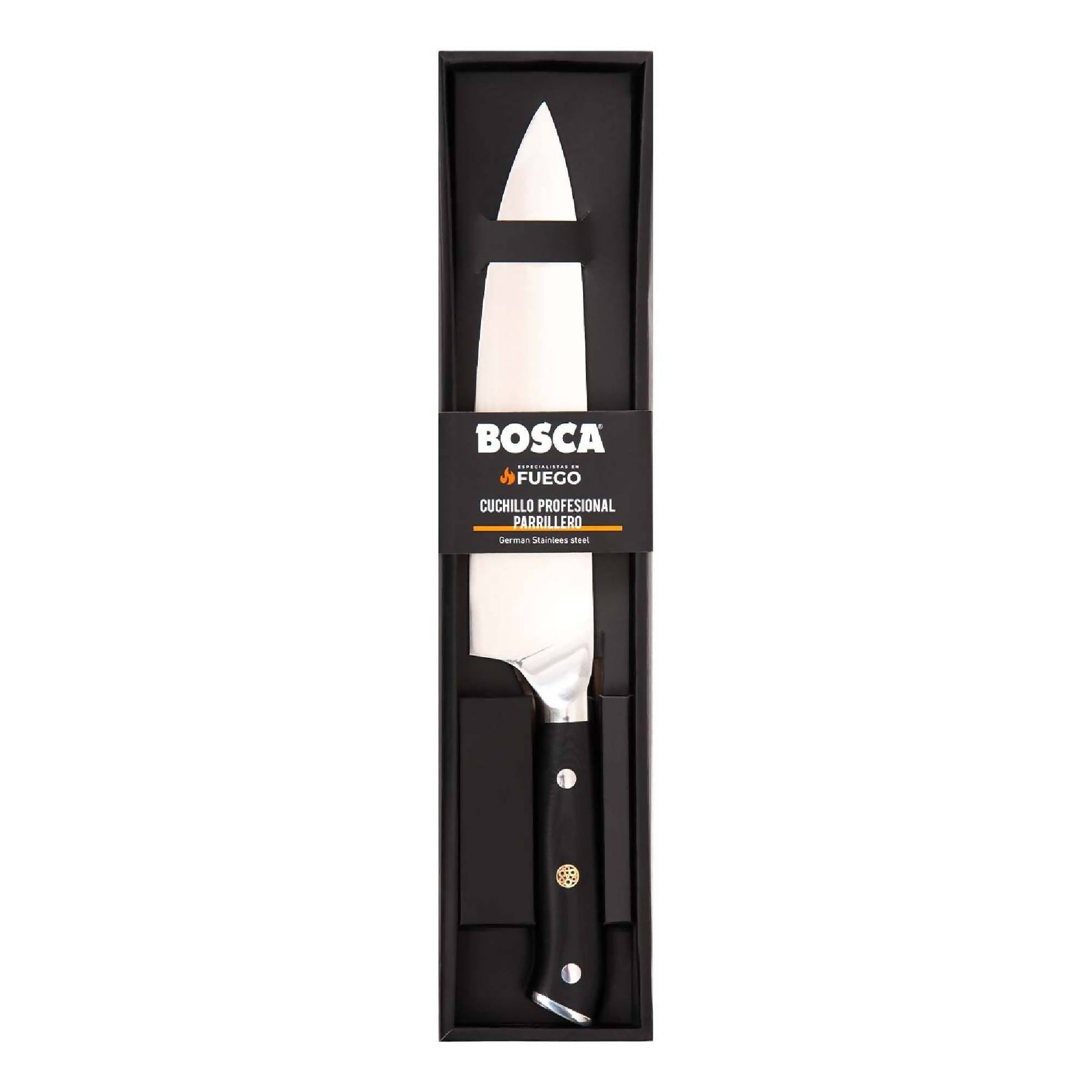 Cuchillo Profesional Parrillero Bosca1#Negro