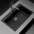 Lavaplatos Bajo/Sobre Cubierta Cuarzo Primus N 100 XL Schock1#Negro