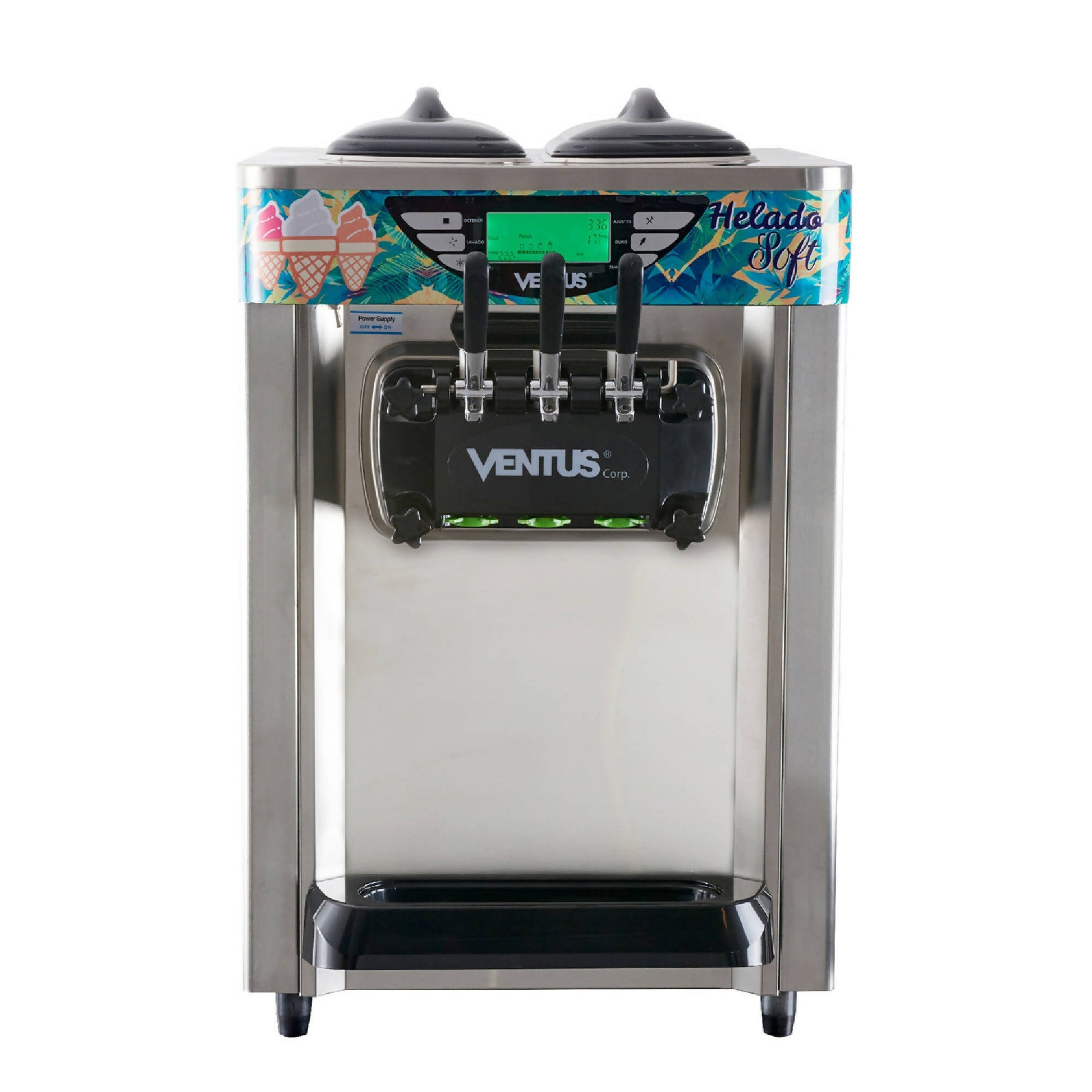 Máquina De Helado Soft Sobremesa VSP-30S 30 Lts1#Gris