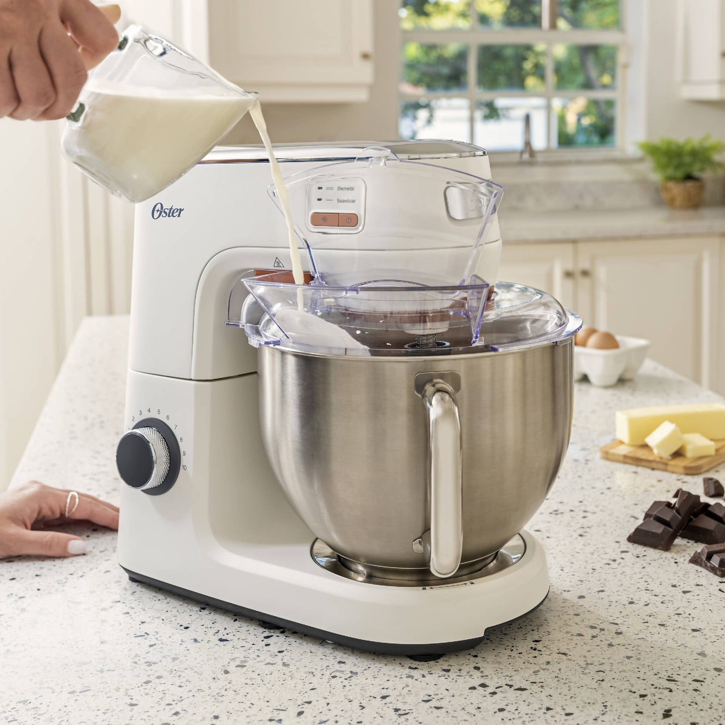 Batidora Planetaria Tecnología Heatsoft™ FPSTSMPL4W Oster3#Blanco