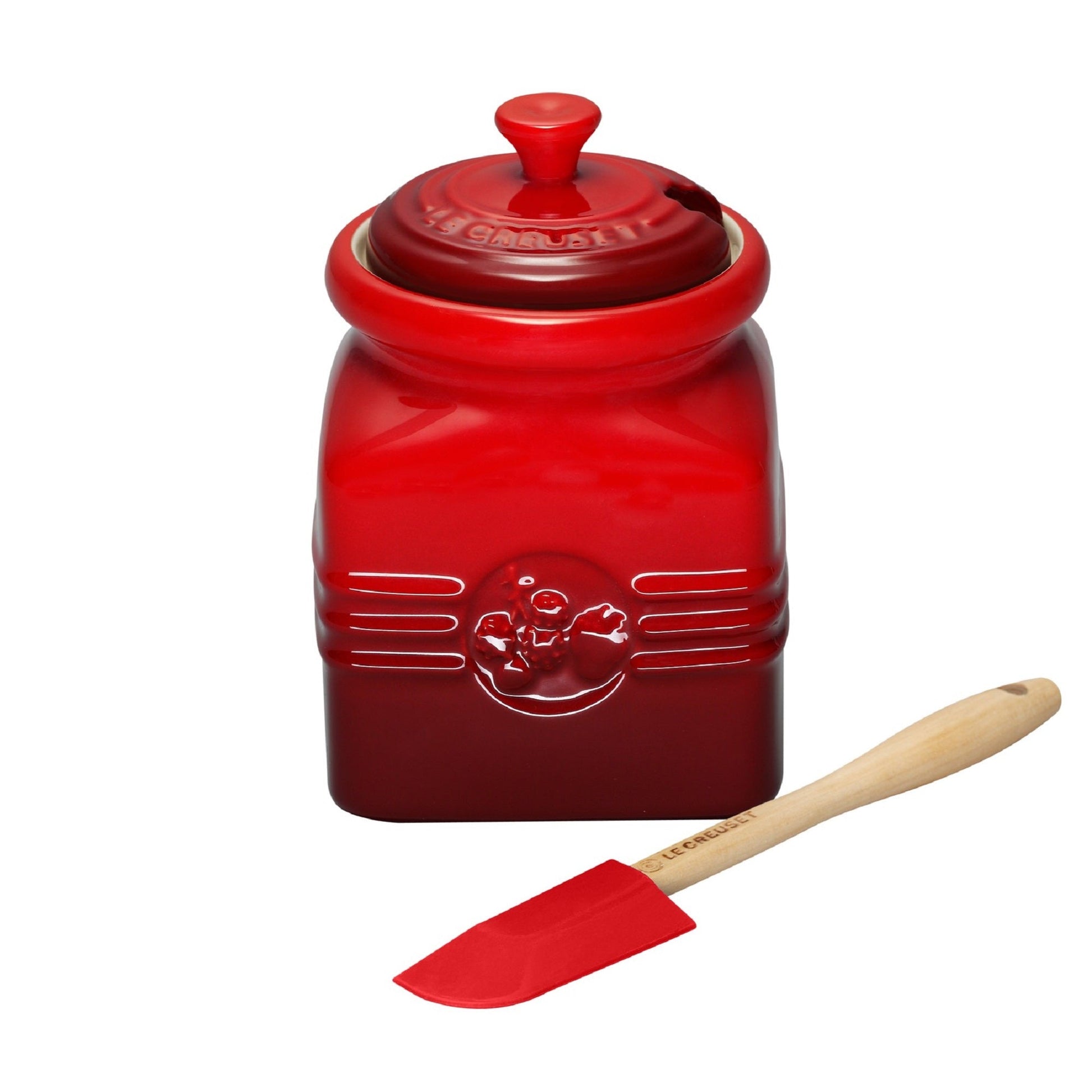 Bote de Mermelada con Espátula Le Creuset4#Rojo