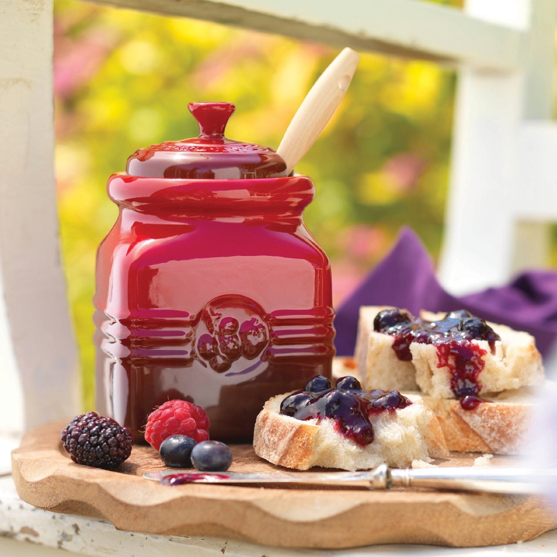 Bote de Mermelada con Espátula Le Creuset1#Rojo