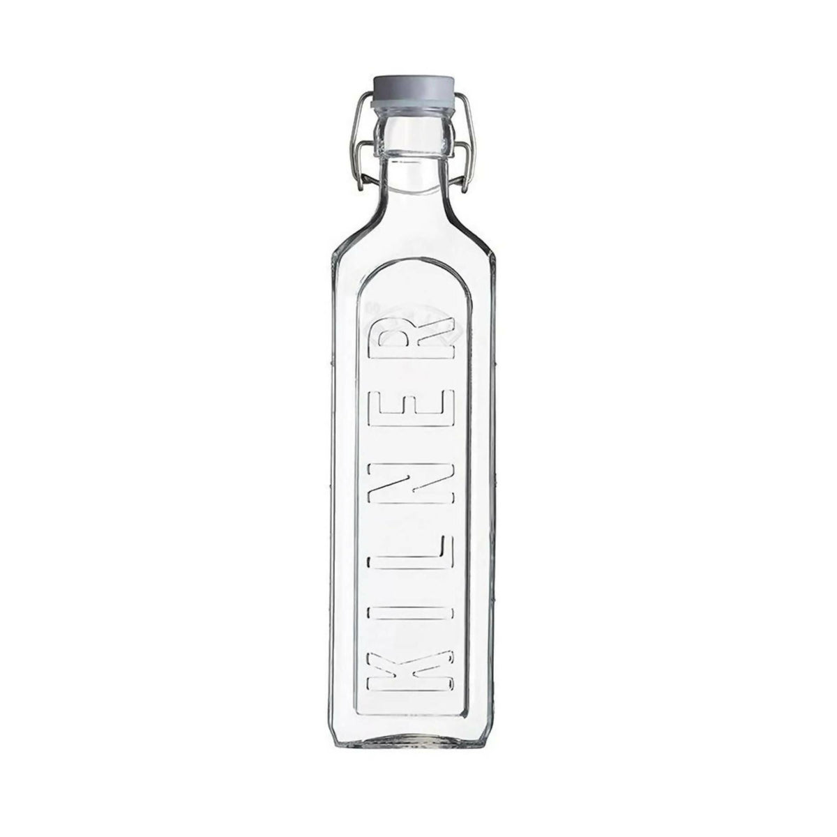 Set 2 Botellas Tapa Gris con Cierre Clip 1 Lt Kilner