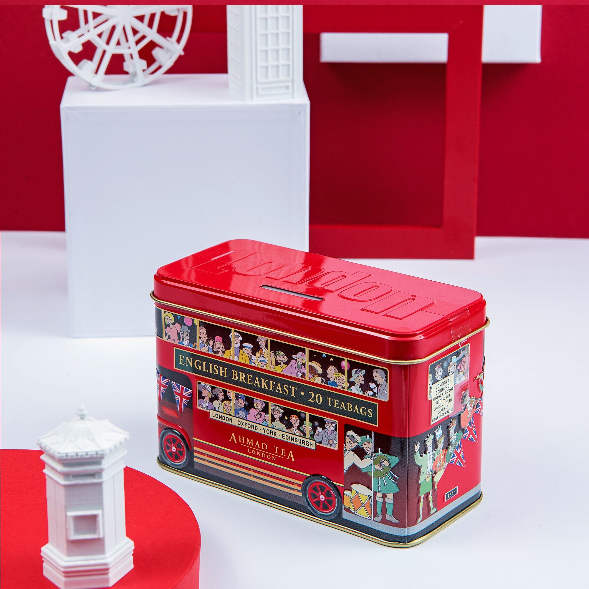 Té London Bus Money Box 20 Sachet Kitchen Center