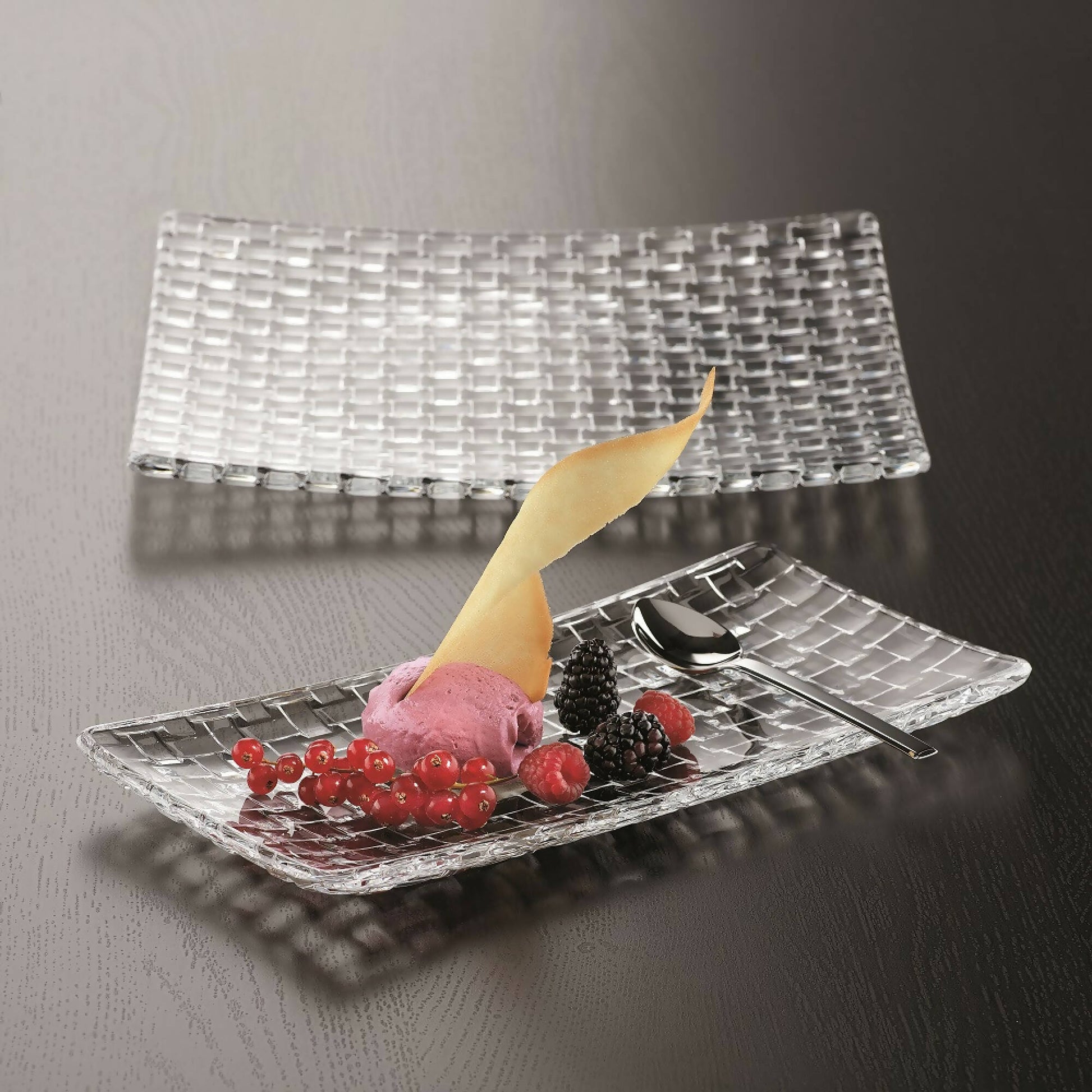 Plato Rectangular Bossa Nova 42 cms Nachtmann1#Sin Color