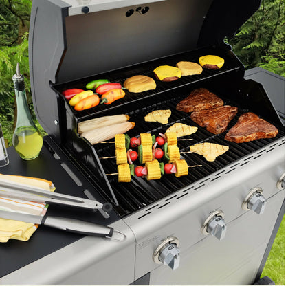 Parrilla Gas 4 Quemadores + Q Lateral  KE-P34611-N Kenmore.5#Acero