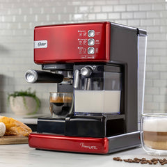 Cafetera Espresso y Cápsulas Automática PrimaLatte™ 66033#Rojo