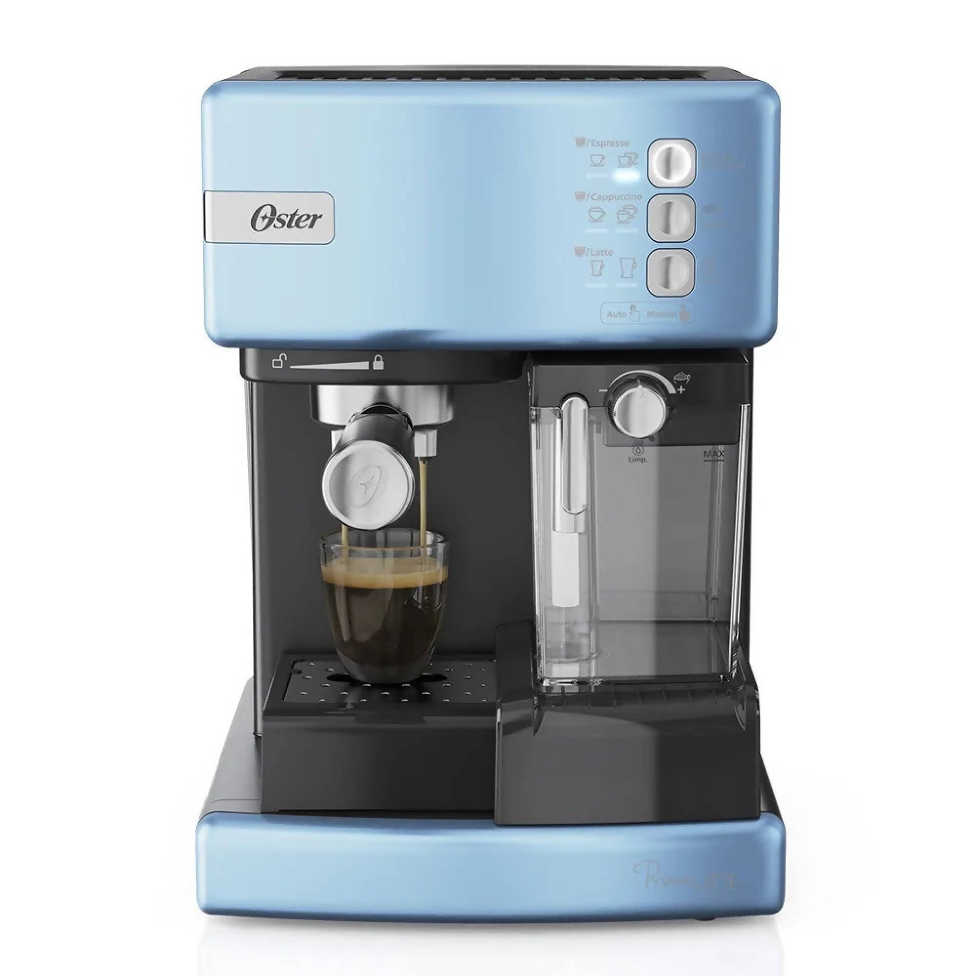 Cafetera Espresso y Cápsulas Automática PrimaLatte™ 6603 Oster6#Celeste