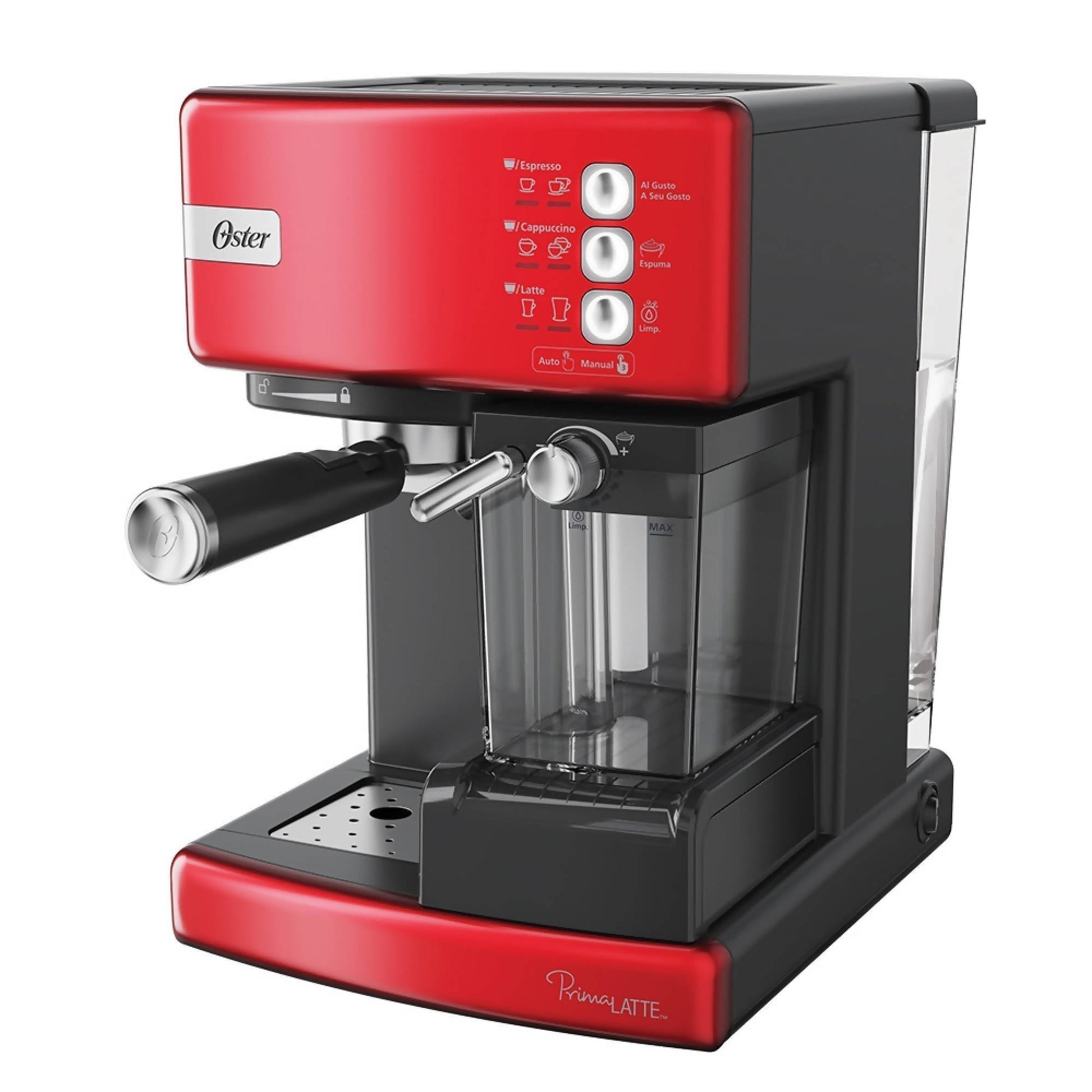 Cafetera Espresso y Cápsulas Automática PrimaLatte™ 6603 Oster10#Rojo