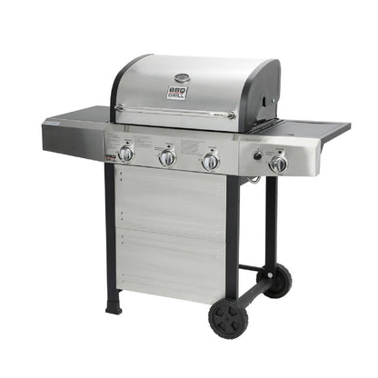 Parrilla Michigan 3 Quemadores + Quemador Lateral BBQ304GCINOX BBQ Grill1#Acero