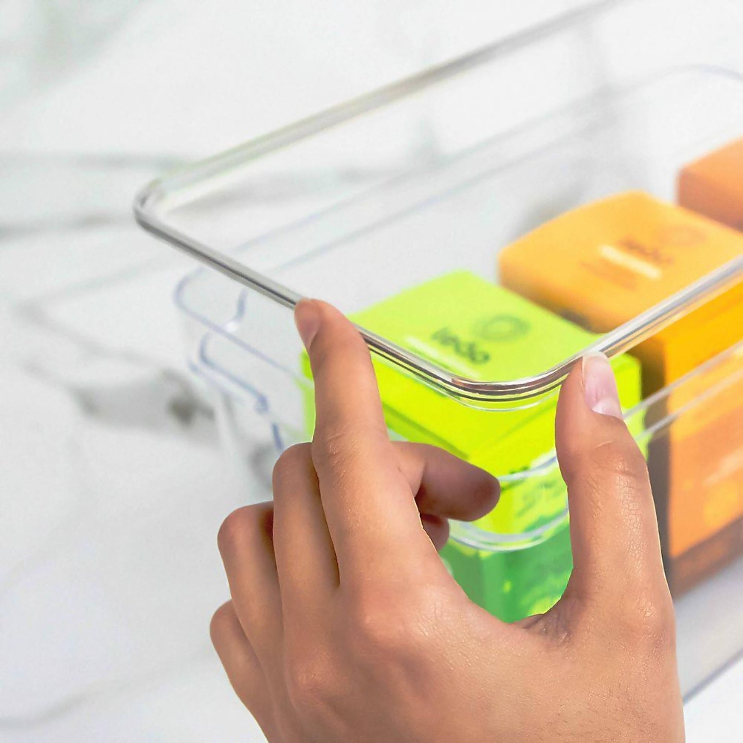 Organizador Despensa con Tapa Clear 30 X 15 X 7 cm Ou2#Sin color