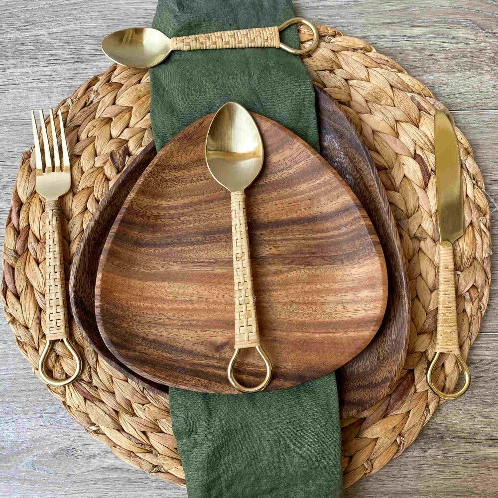 Cubiertos Rattan