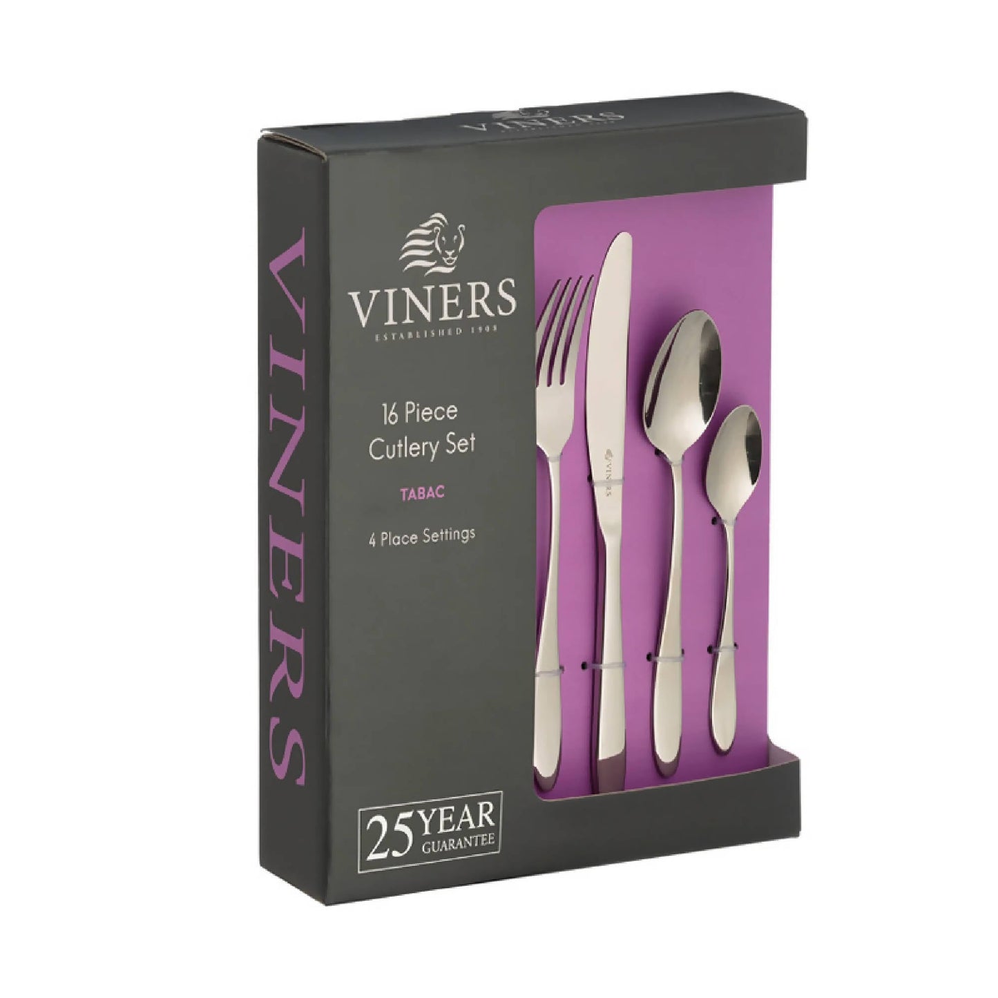 Set Cubiertos Tabac 16 Pzs Viners2#Acero