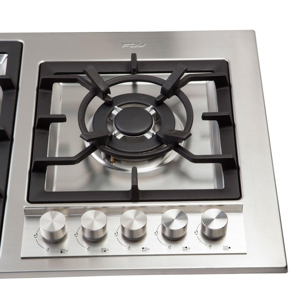 Encimera a Gas Deluxe Elite 5 Quemadores 90 cm FDV - Caja Dañada-Encimeras a Gas