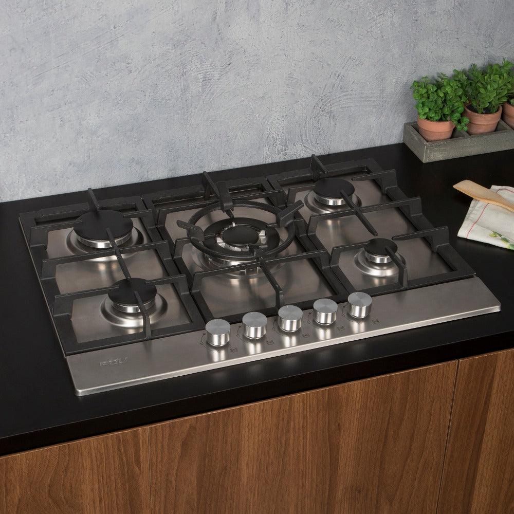 Encimera a Gas Design 5 Quemadores 70 cm FDV - Caja Dañada-Encimeras a Gas