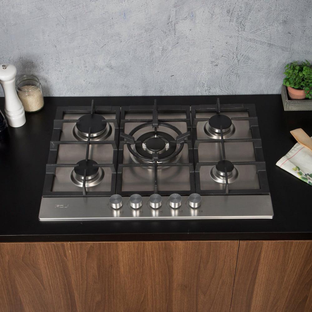 Encimera a Gas Design 5 Quemadores 70 cm FDV - Caja Dañada-Encimeras a Gas