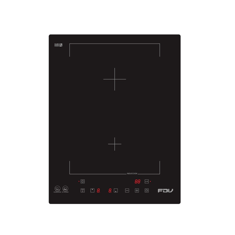 Encimera de Inducción Black 2 Quemadores 35 cm FDV - Caja Dañada-Encimeras de Inducción