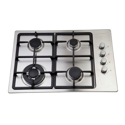 Encimera Design 65 cm FDV: 4 Quemadores, 1 Triple Corona - Caja Dañada-Encimeras a Gas