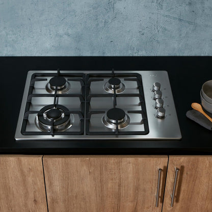 Encimera Design 65 cm FDV: 4 Quemadores, 1 Triple Corona - Caja Dañada-Encimeras a Gas