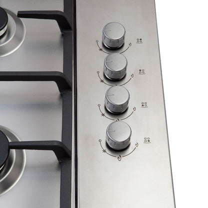 Encimera Design 65 cm FDV: 4 Quemadores, 1 Triple Corona - Caja Dañada-Encimeras a Gas