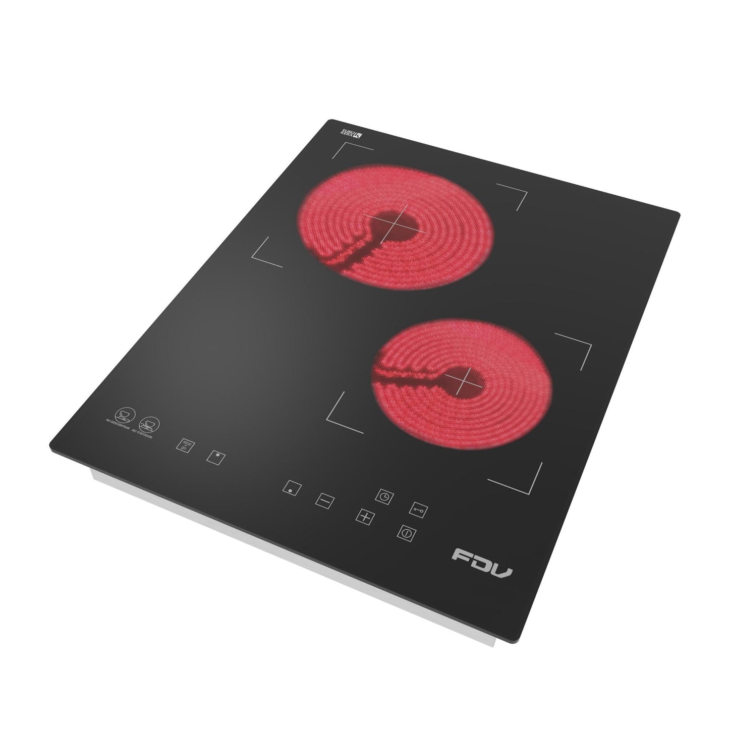 Encimera Vitrocerámica 2 Black 2 Quemadores 35 cm FDV-Kitchen Center