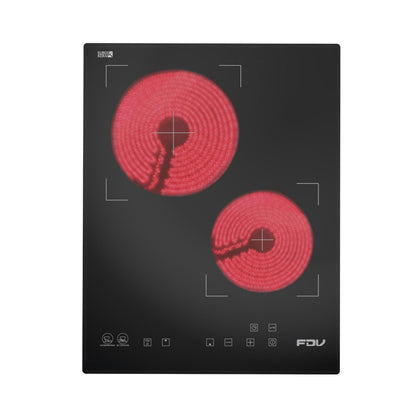 Encimera Vitrocerámica 2 Black 2 Quemadores 35 cm FDV-Kitchen Center