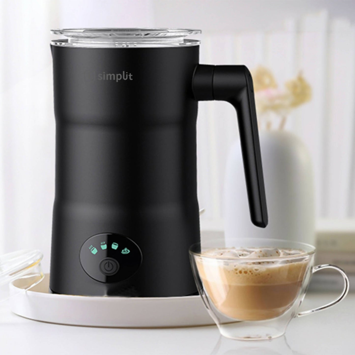 Espumador de Leche 4 en 1 Simplit2#Negro