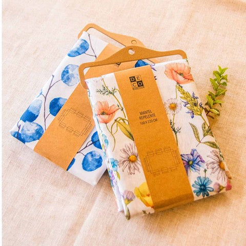 Set 2 Manteles Antimanchas Eucalipto y Primavera 160x Decoexpress1#Multicolor