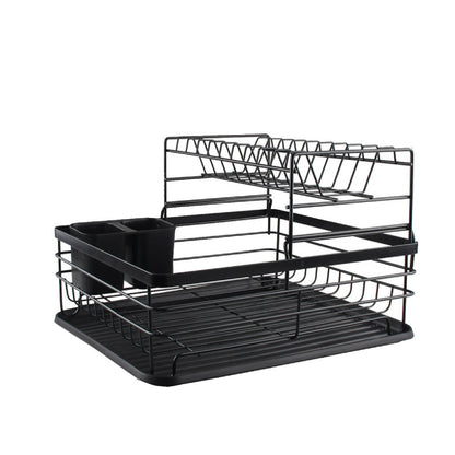 Secaplatos Escurridor 2 Niveles Simplit12#Negro