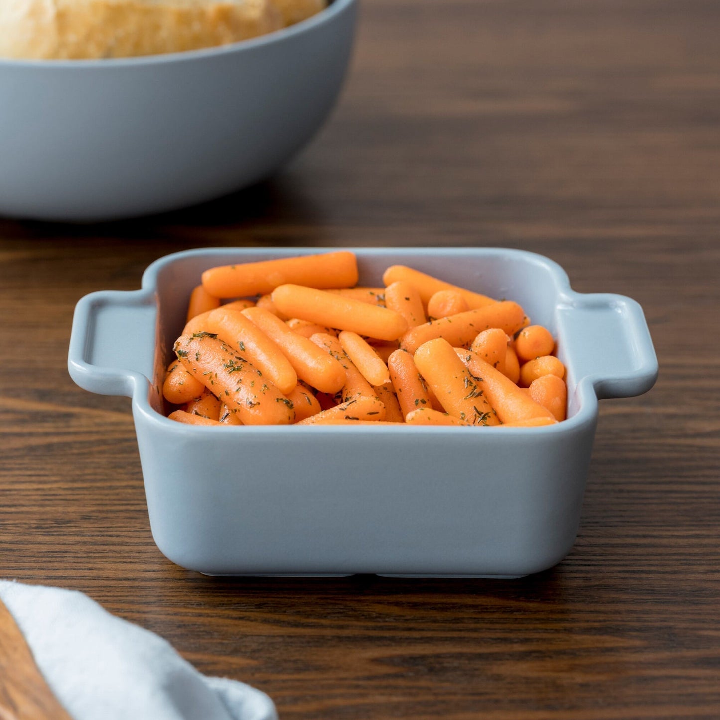 Fuente Cuadrada Cerámica Gres 630 Ml Corning Ware1#Gris