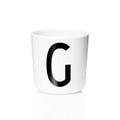 Taza De Melamina Letra G1#Blanco