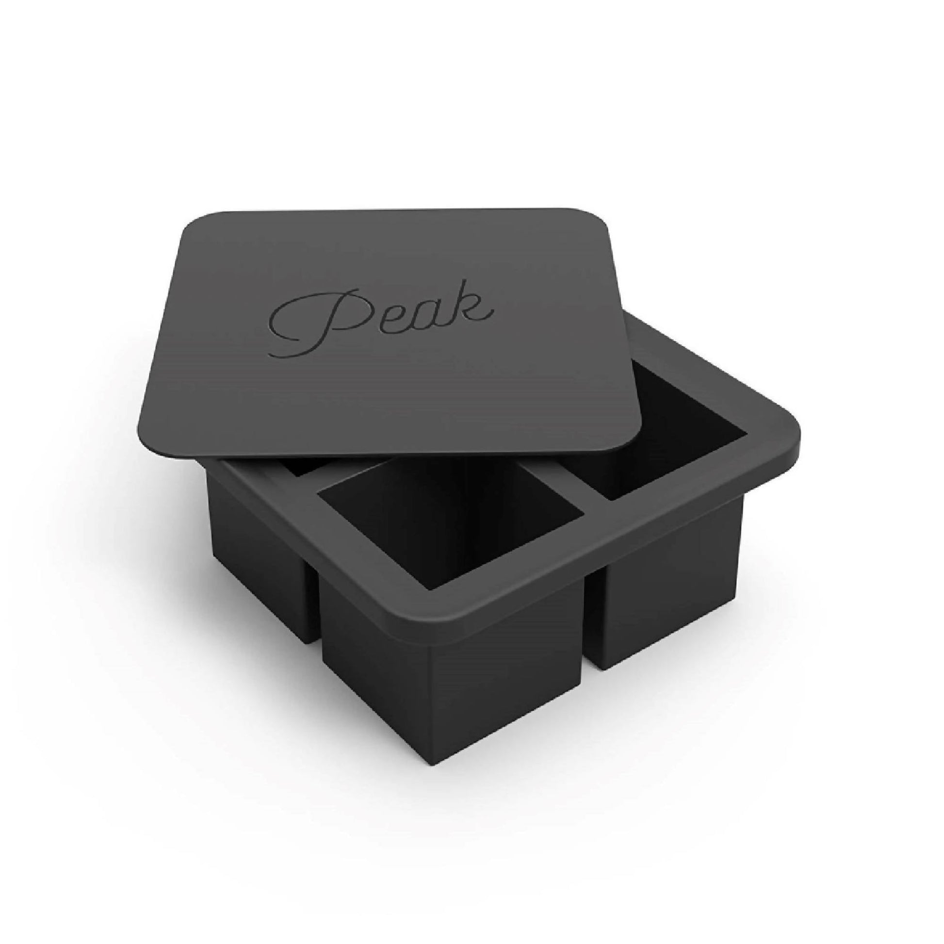 Cubetera 4 Hielos con Tapa Extra Large Ice6#Negro