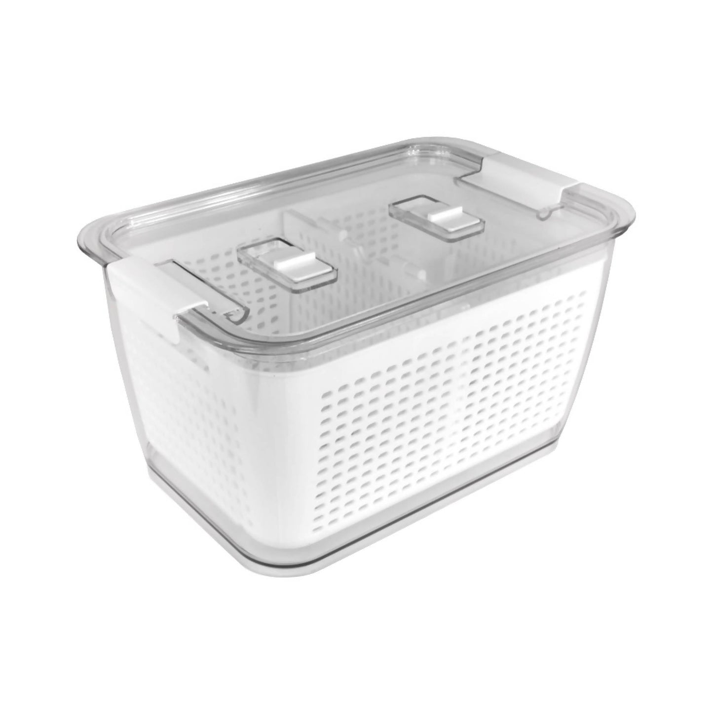Caja Organizadora Refrigerador con Cesta Grande Simplit2#Blanco