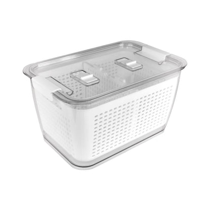 Caja Organizadora Refrigerador con Cesta Grande Simplit2#Blanco