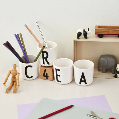 Taza De Melamina Letra R2#Blanco