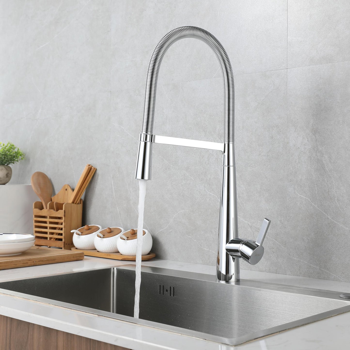 Grifería Cónica Flex Monomando FDV-Kitchen Center