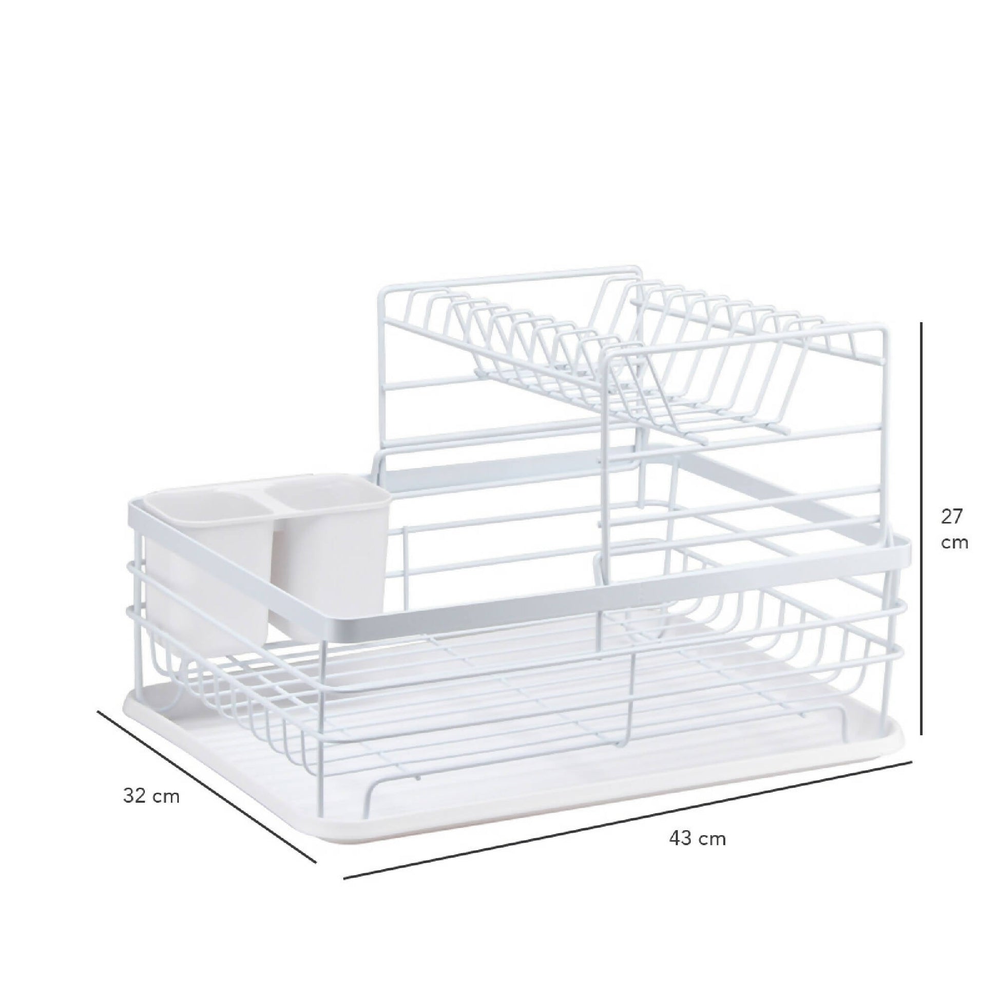 Secaplatos Escurridor 2 Niveles Simplit14#Blanco