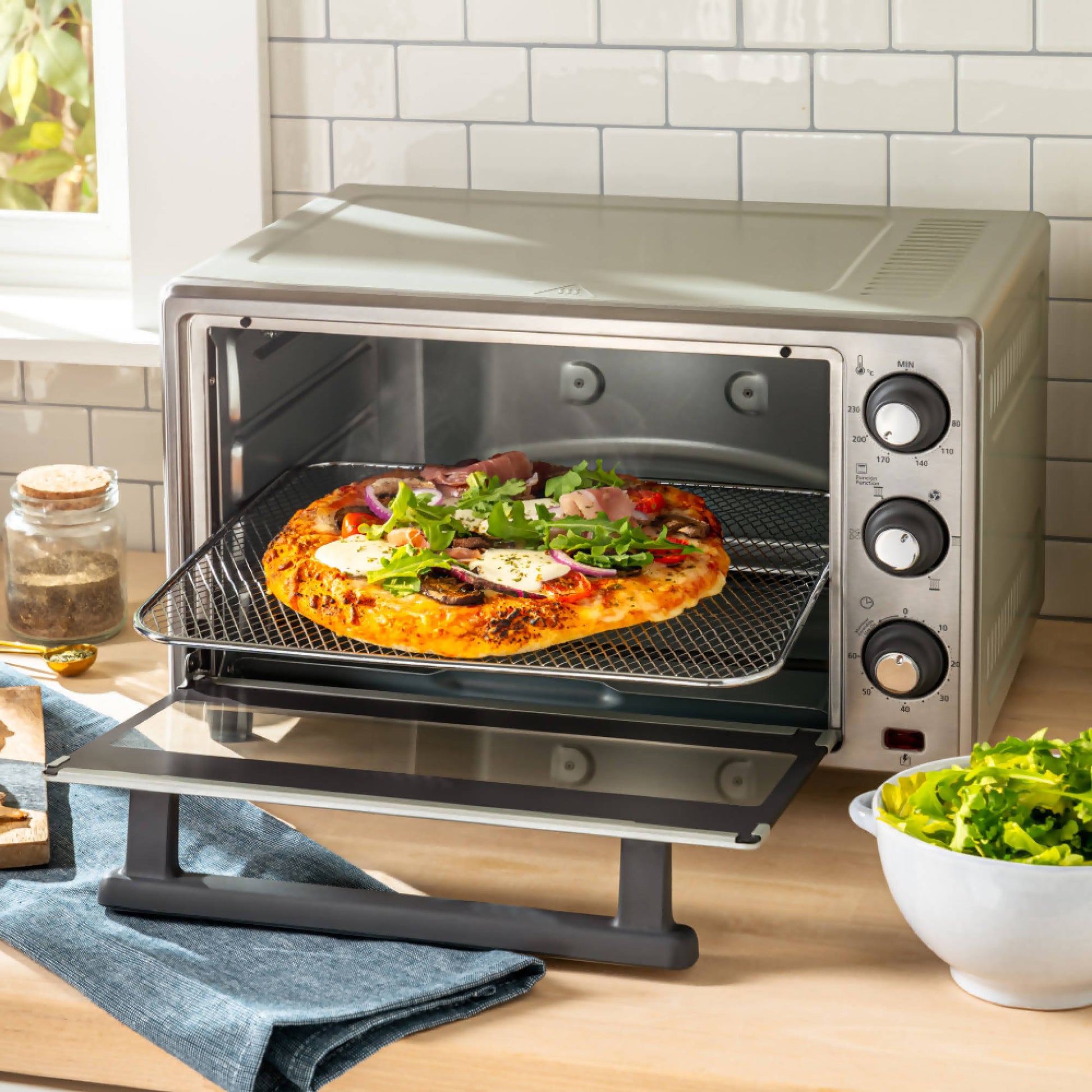 Horno Freidora Aire 25 Lts TSSTTVLS25 Oster2#Gris